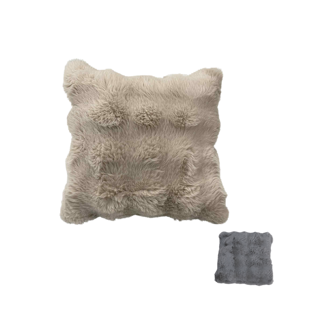 トレンド 背あてクッション 43x43 ベージュ グレーのご購入はこちら