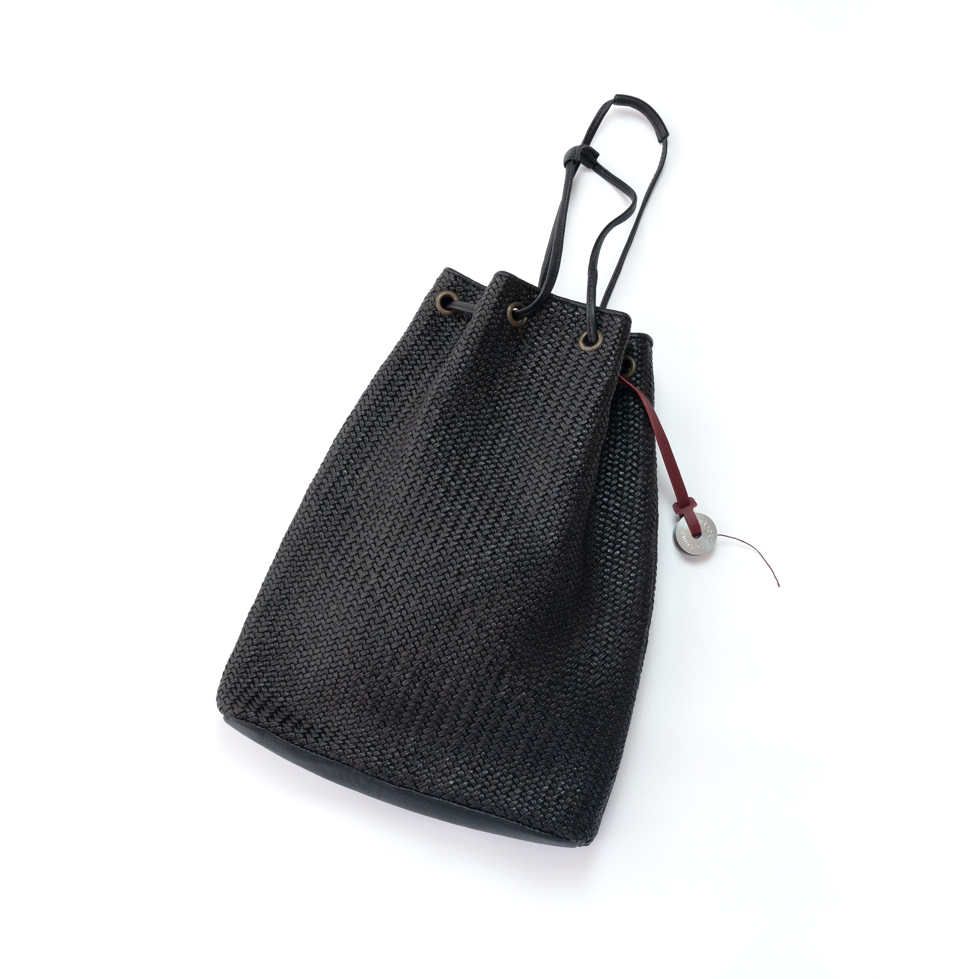 MIGNON ミニョン レザーイントレチャート 巾着型バッグ