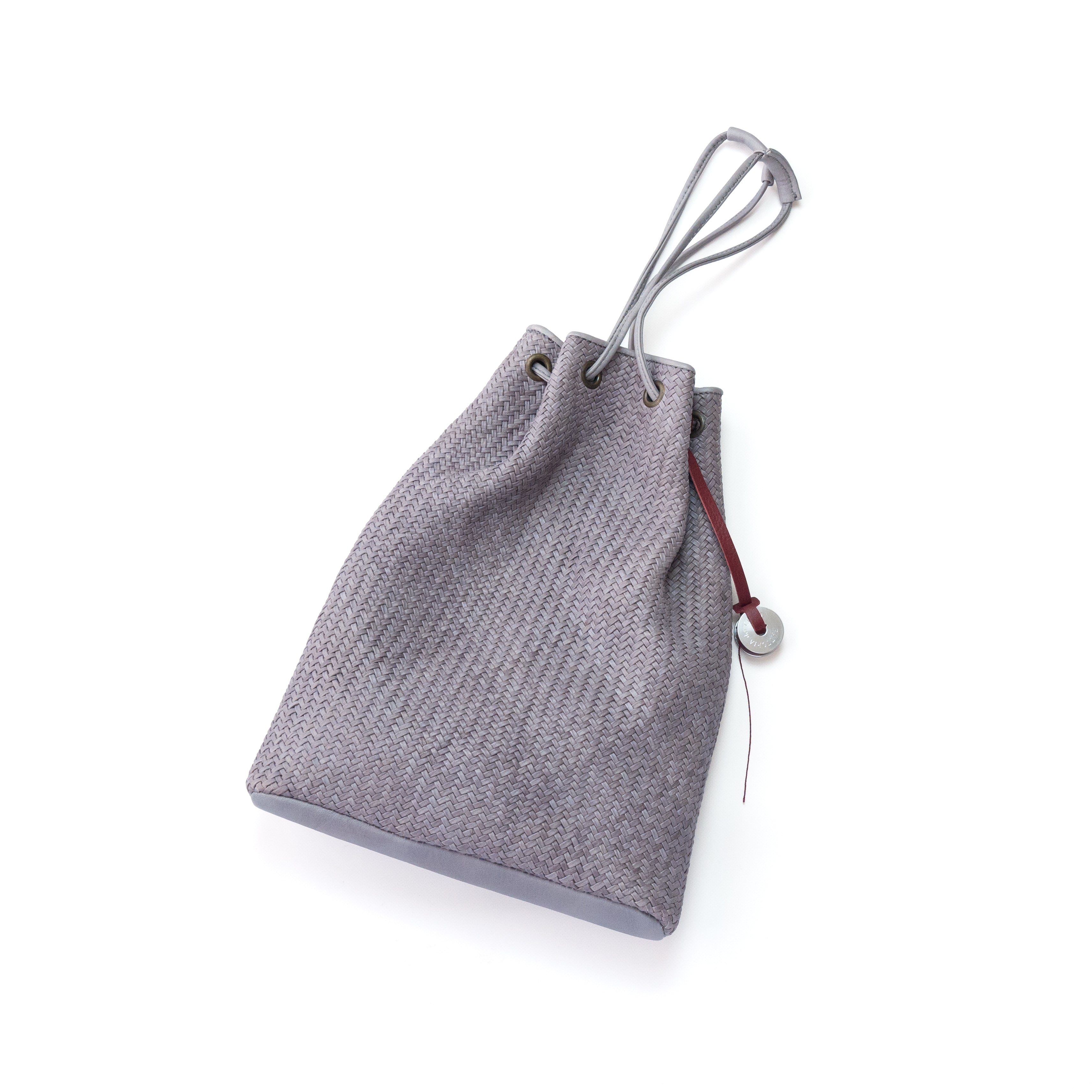 MIGNON ミニョン レザーイントレチャート 巾着型バッグ