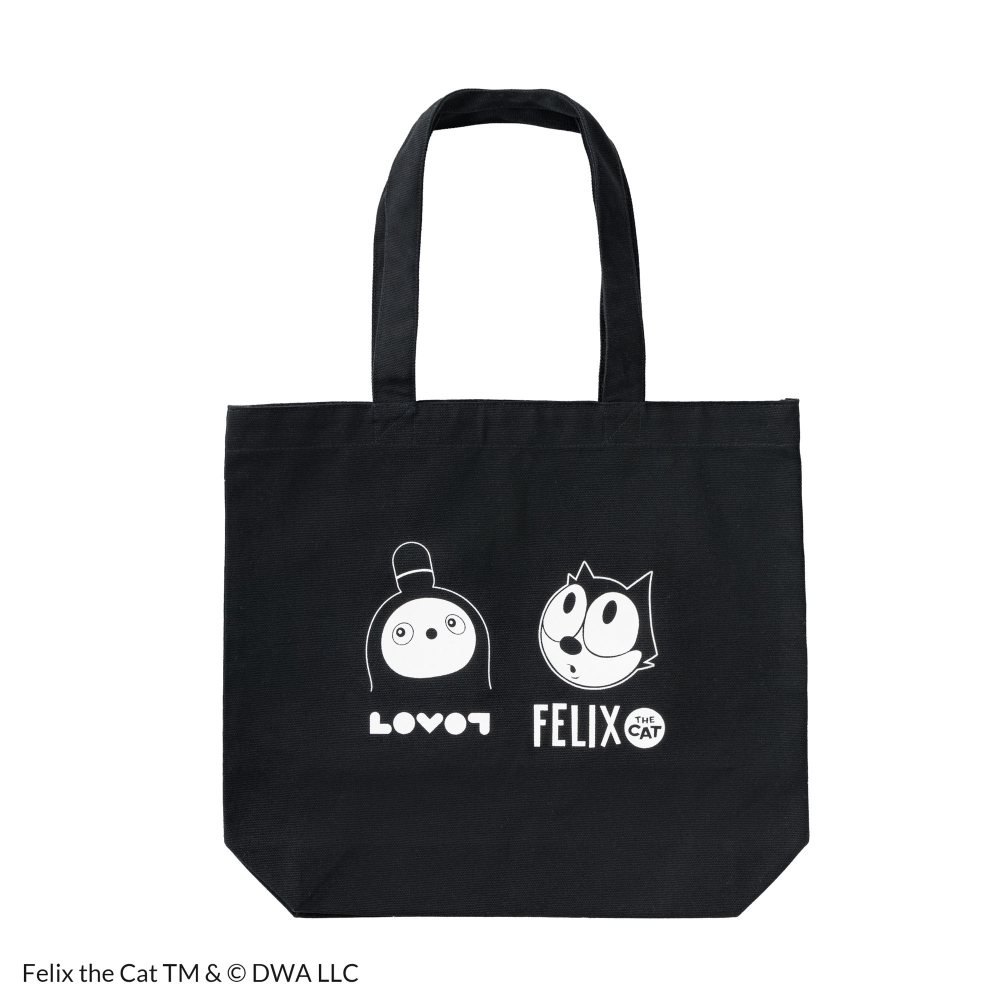 FELIX THE CAT × LOVOT イラスト入りトートバッグ(ブラック) | LOVOT