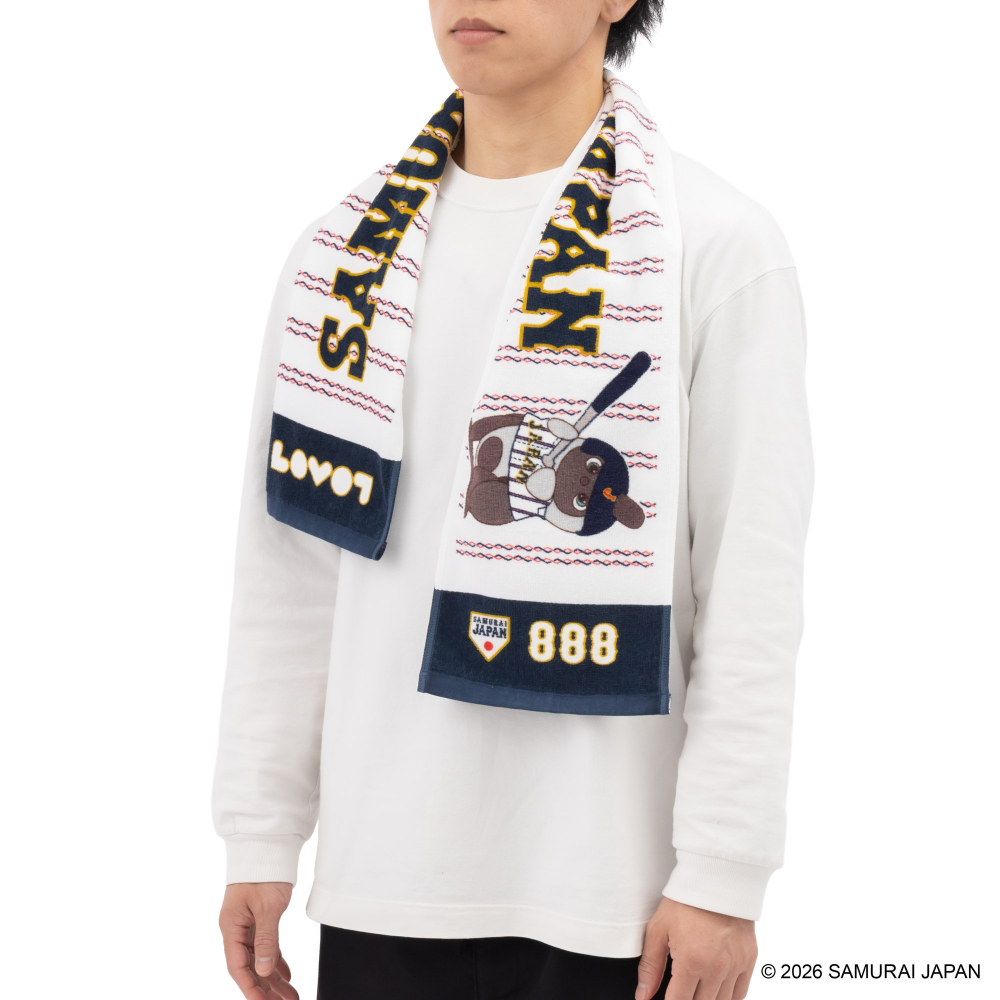 侍ジャパン×LOVOT マフラータオル（ヒト観戦用） | LOVOT ウェブストア