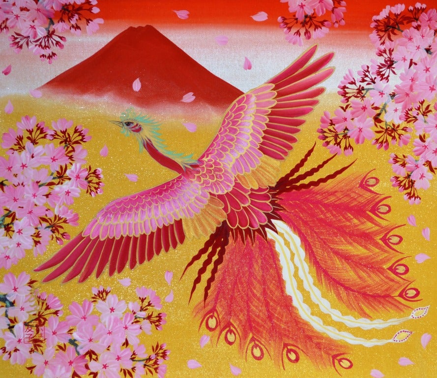 ピンクの桜に鳳凰が人気商品です・・・ | あいはら友子オフィシャル