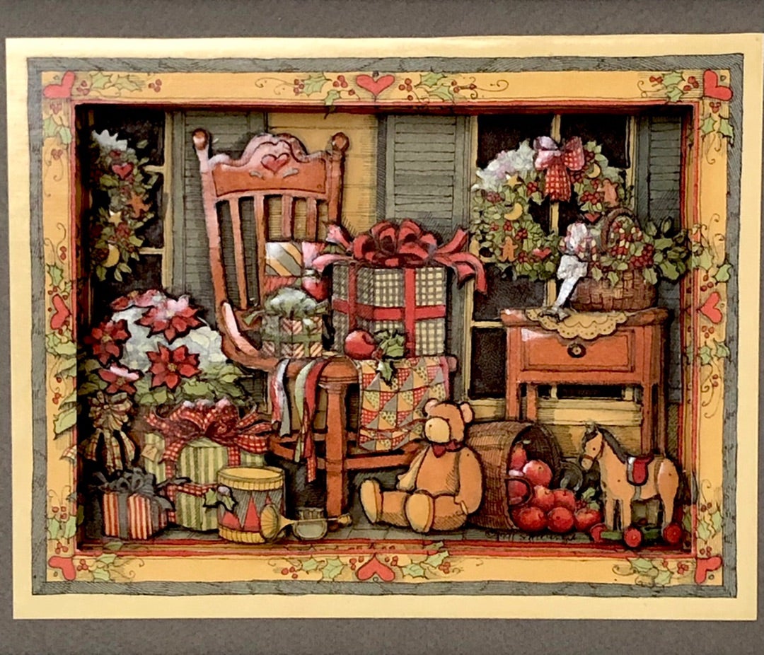 クリスマスのシャドーボックス | 新潟カルトナージュ・フレンチメゾン