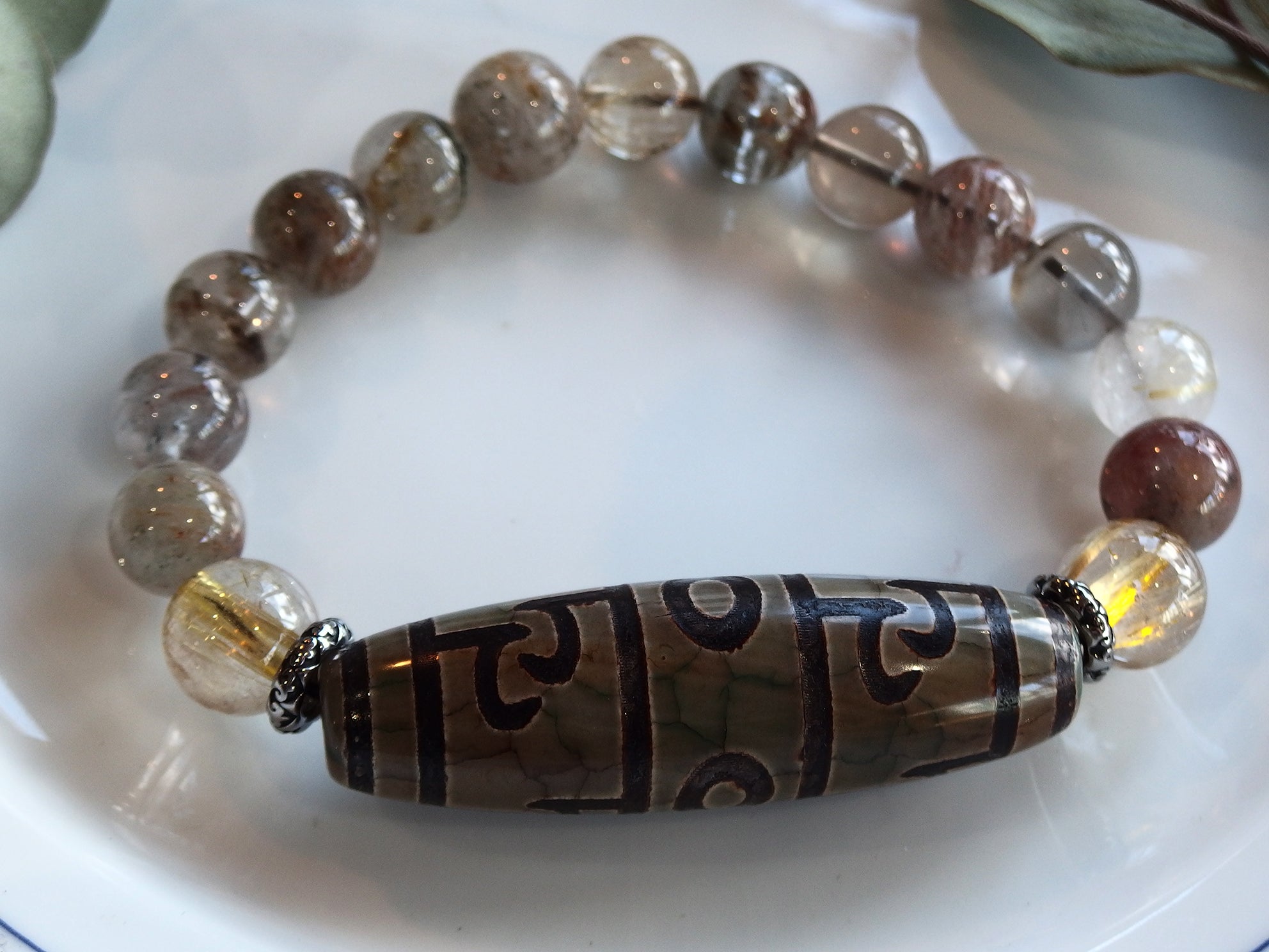 蓮師法器天珠とミックスルチルクォーツ | Gems〜ジェムズ〜