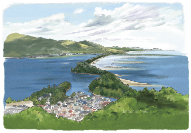 天橋立ビューランドからの眺め[10822000020]の写真・イラスト素材