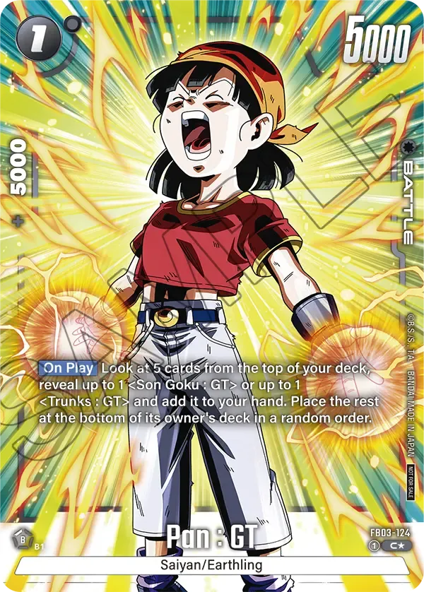 FB03-124 Pan : GT Dragon Ball Super Card Game Fusion World Card