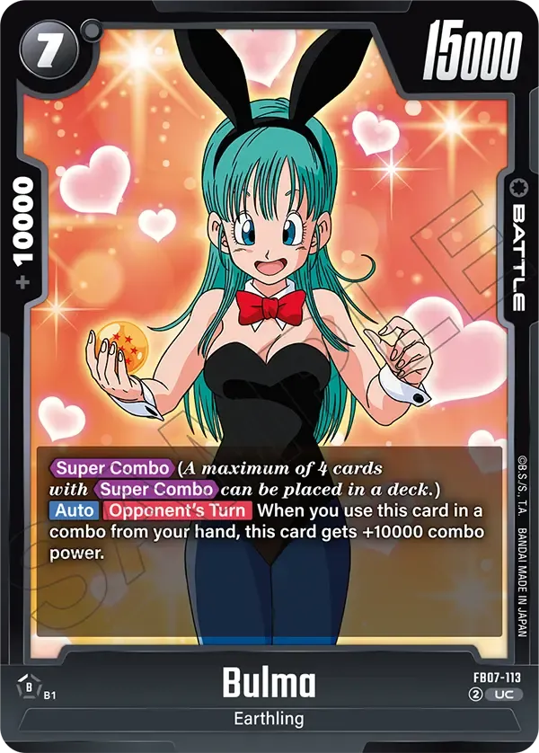 FB07-113 Bulma Dragon Ball Super Card Game Fusion World Card