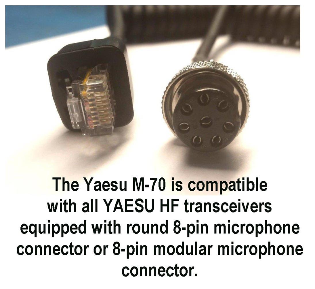 Yaesu M-70 Yaesu M-70 Desktop Microphones | DX Engineering