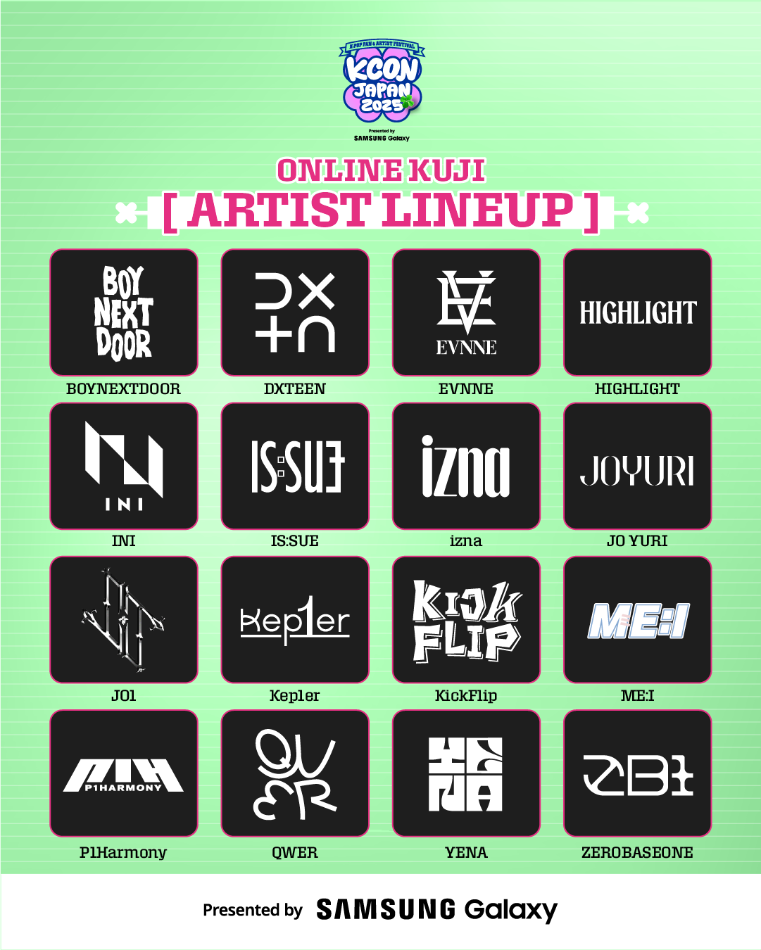 ONLINE KUJI | KCON JAPAN 2025 | MAY 9-11, Makuhari Messe