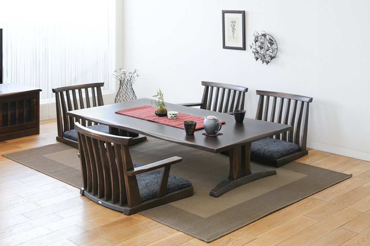 ibata直営 木楽 座卓/帆立脚｜TABLE｜飛騨の家具/国産家具/無垢材の