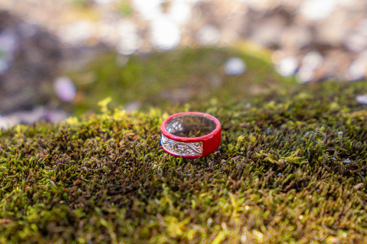 第2弾】経年変化で世界に一つだけの色合に育てる「銀線細工×漆リング