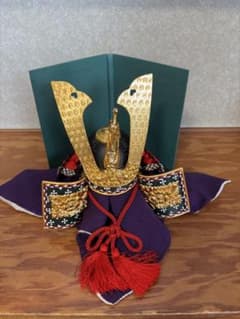 五月人形 兜飾り 武蔵秀峰作 宝石鑑別書付