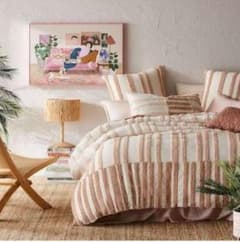 アデアーズ。パッチワーク 掛け布団カバー枕カバー。ウニコunico北欧系