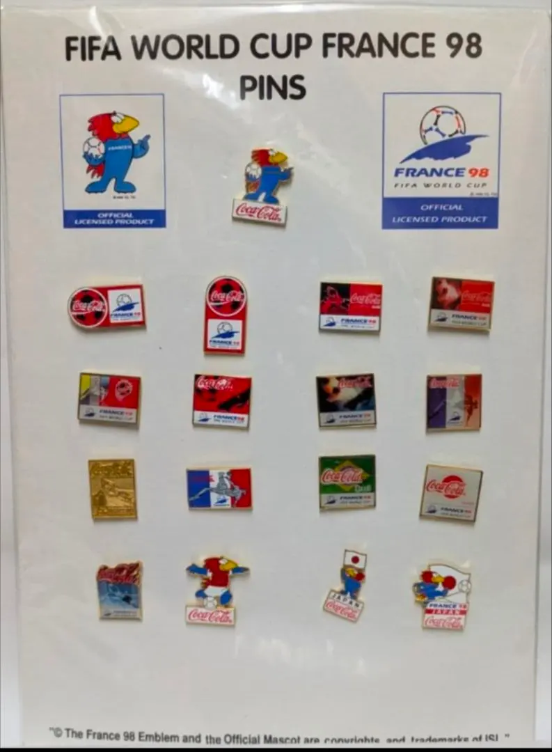 2026年最新】1998 フランス ワールドカップ ピンバッジの人気アイテム