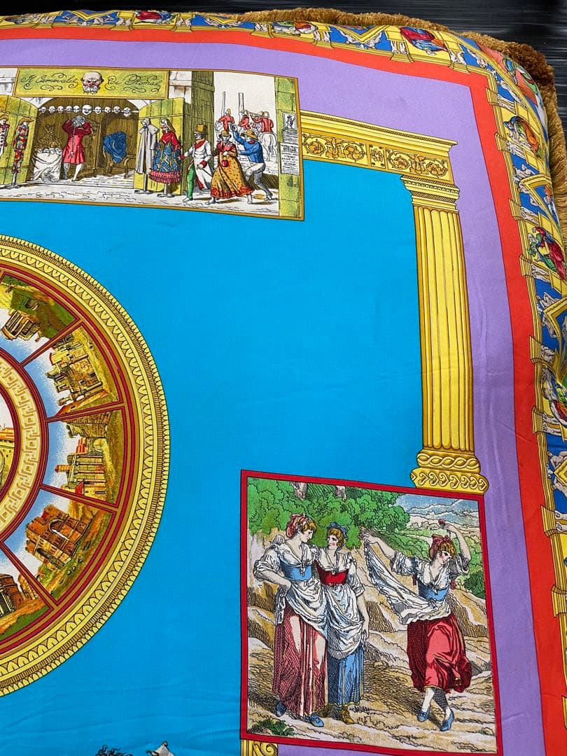 レア貴重‼︎ 価値ある ヴェルサーチ 超特大フリンジ付 古代ローマ調