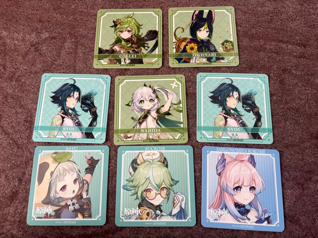 原神 コースター まとめ売り 原神 スイパラ 原神焼き GIGO コースター