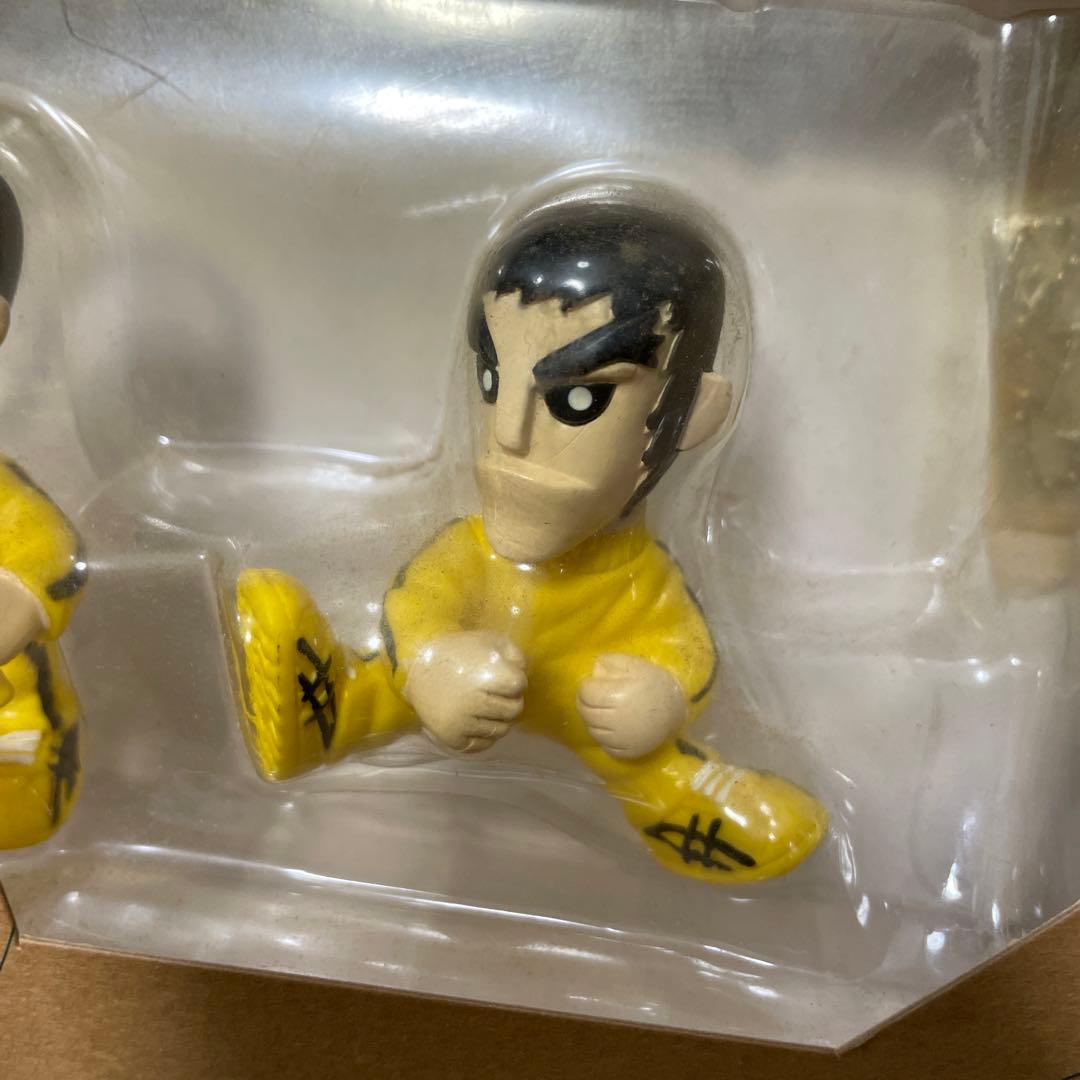 激レア ヴィンテージ イエロー武道家フィギュア3体セット ブルースリー