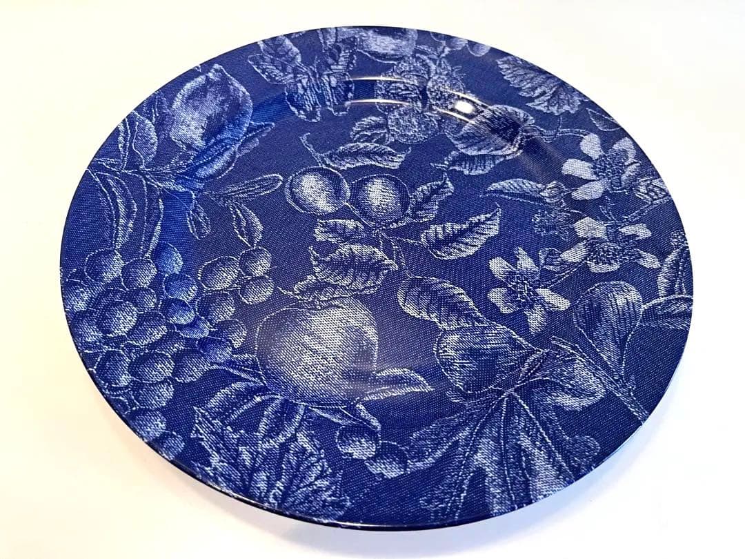 GENEVIEVE LETHU ジュヌビエーヴ レチュ プレート 青 大皿 果物 - メルカリ