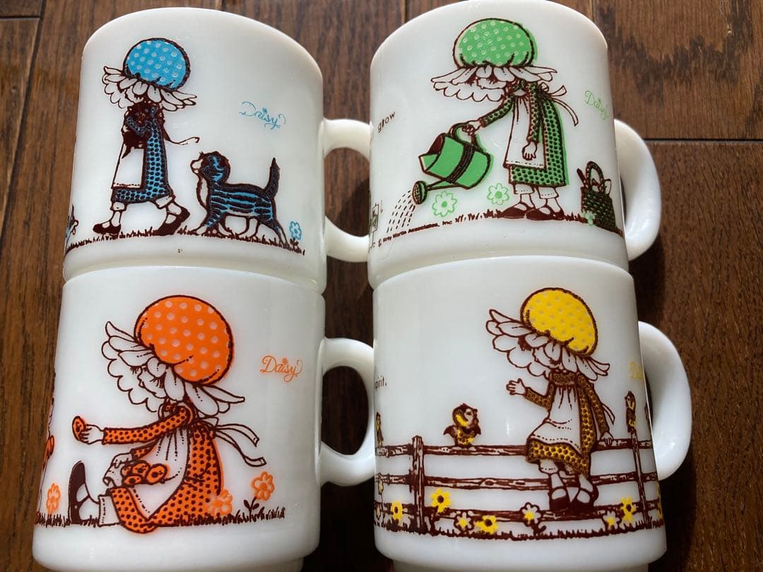 ヘーゼルアトラス　デイジー　動物　マグ　4つ　セット Hazel-Atlas” Daisy ヘーゼルアトラス デイジー | JAM-DAYジャムデイは