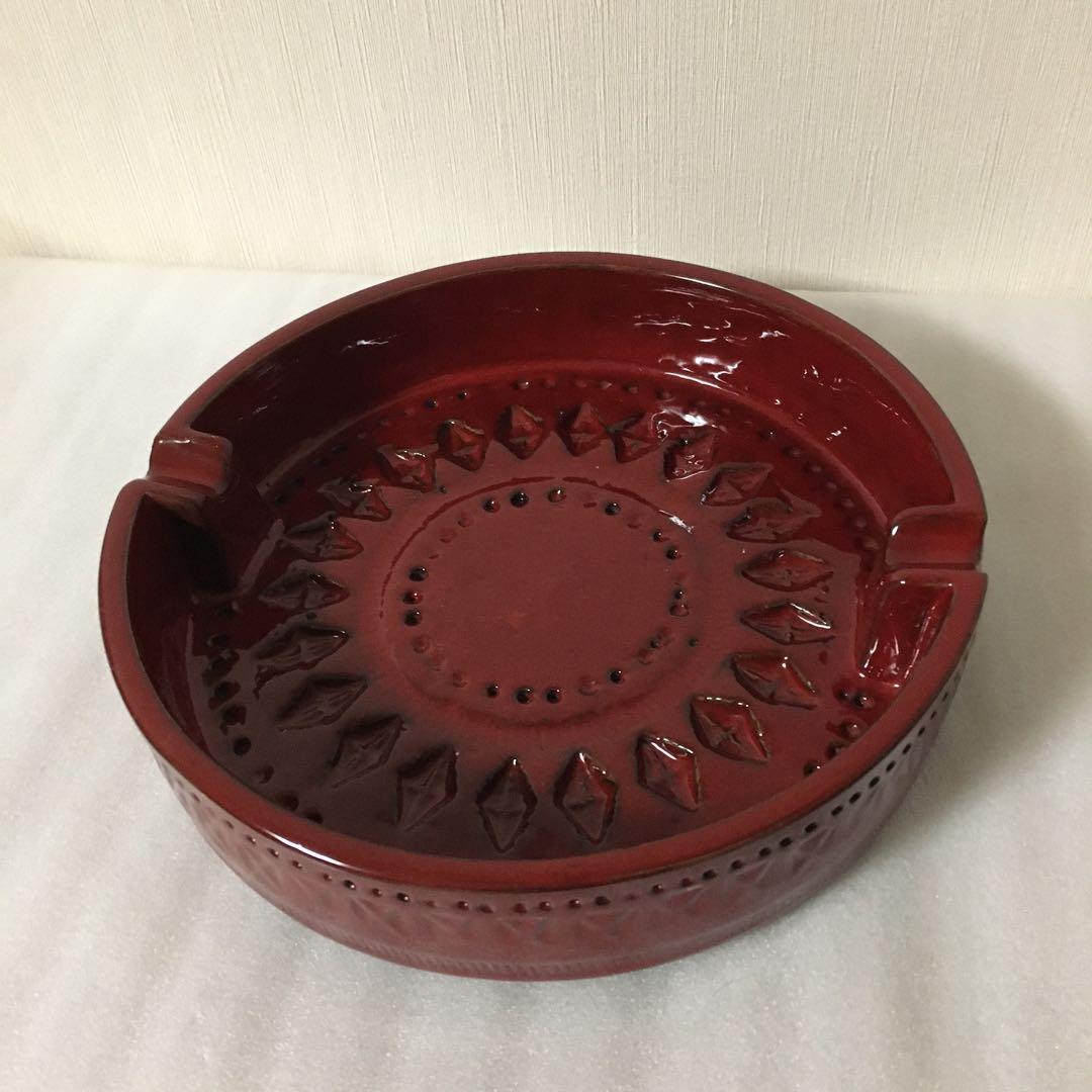 FLAVIA   フラビア　灰皿　イタリア製　赤 イタリア製 輸入雑貨 陶器 灰皿 12.5cm トレー ブルー Bitossi