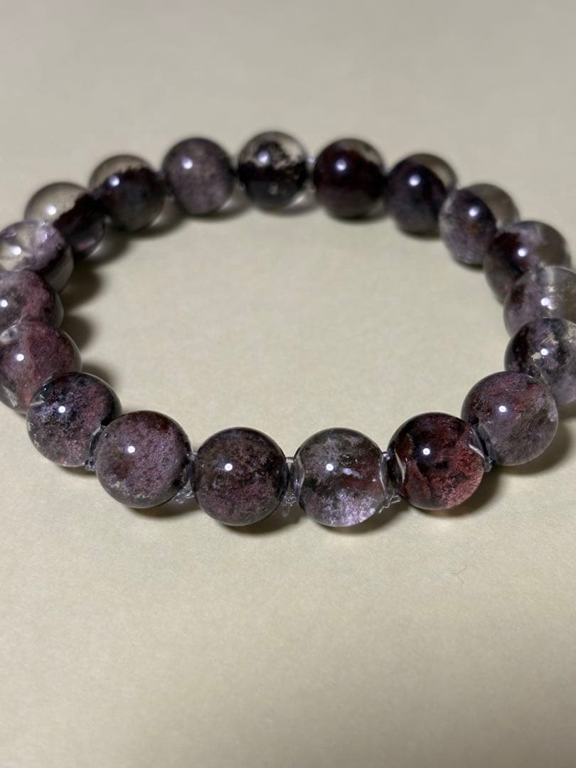 天然石　ガーデン　ブレスレット ガーデンクォーツ ブレスレット ホワイト 12mm 18.5cm 天然石