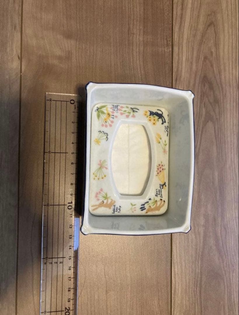 【人気】カトウシンジ　陶器製のティッシュボックス。 シンジカトウ【生活感をなくす】おしゃれな陶器ティッシュケース