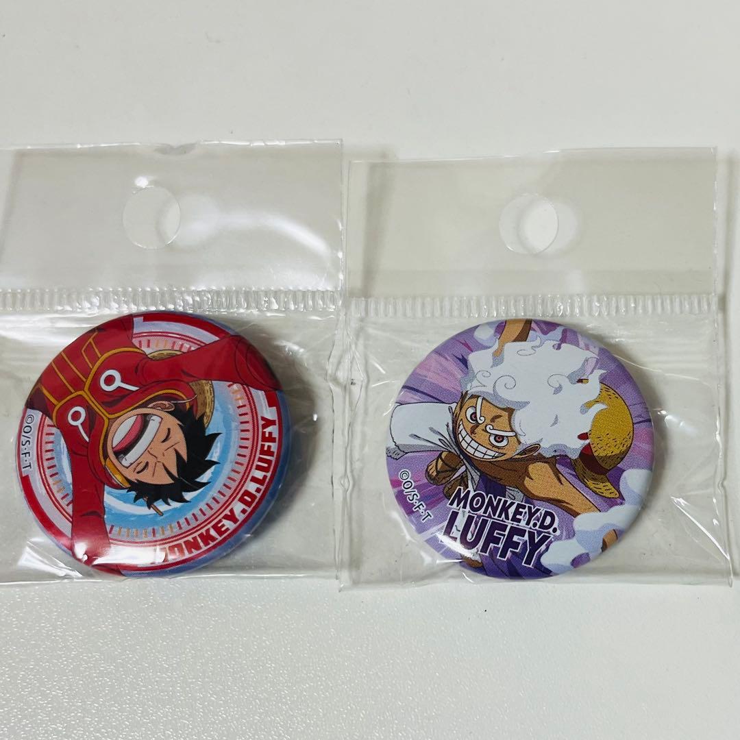 ワンピース チョコレート手提げ 缶バッジのみ 2個セット モンキー・D