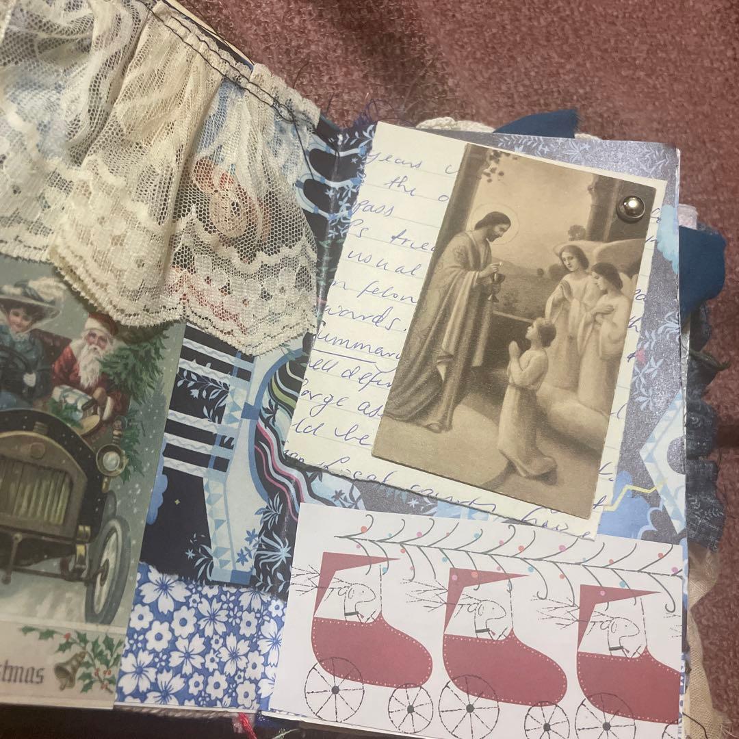 junk journal ジャンクジャーナル雑記帳 蛇腹ファイル 平袋付き junk