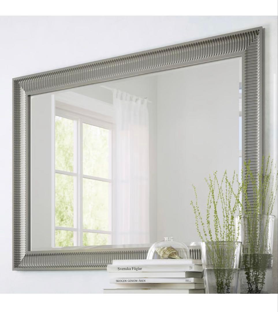 IKEA SONGE ミラー　全身鏡　姿見 イケア　大型 Amazon.co.jp: IKEA(イケア) SONGE ミラー シルバーカラー : ホーム