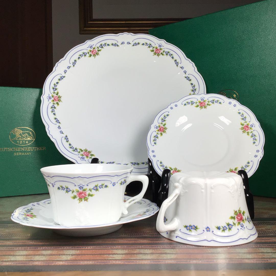 フッチェンロイター 『イザベル』 カップ&ソーサー ペア 大皿 1枚