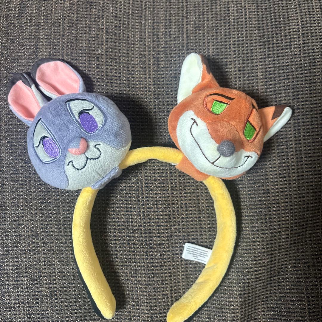 香港ディズニーカスタム カチューシャ ズートピア ニック ジュディ