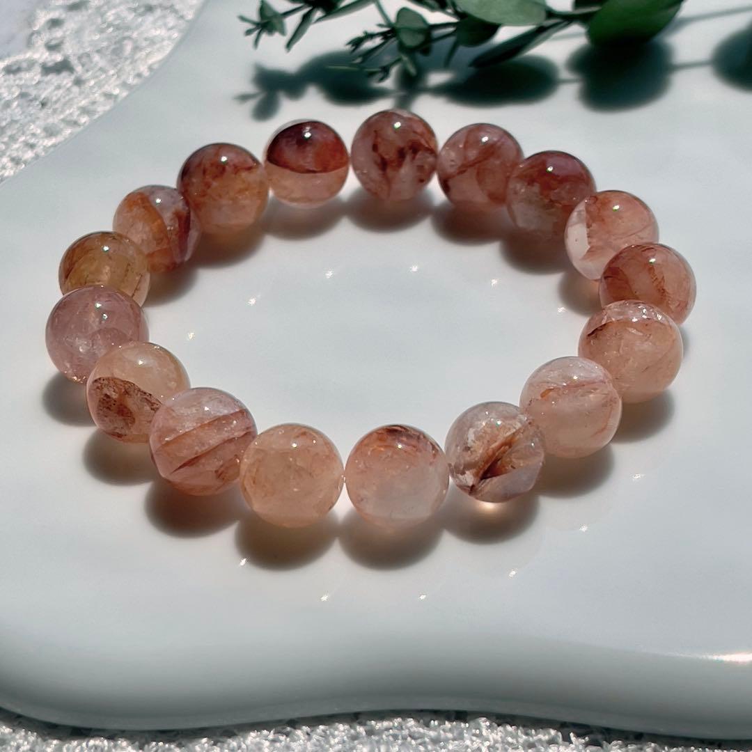 レインボー入り✨マニカランヒマラヤ水晶〜ミックスカラー レインボー入り✨マニカランヒマラヤ水晶〜アプリコットオレンジ