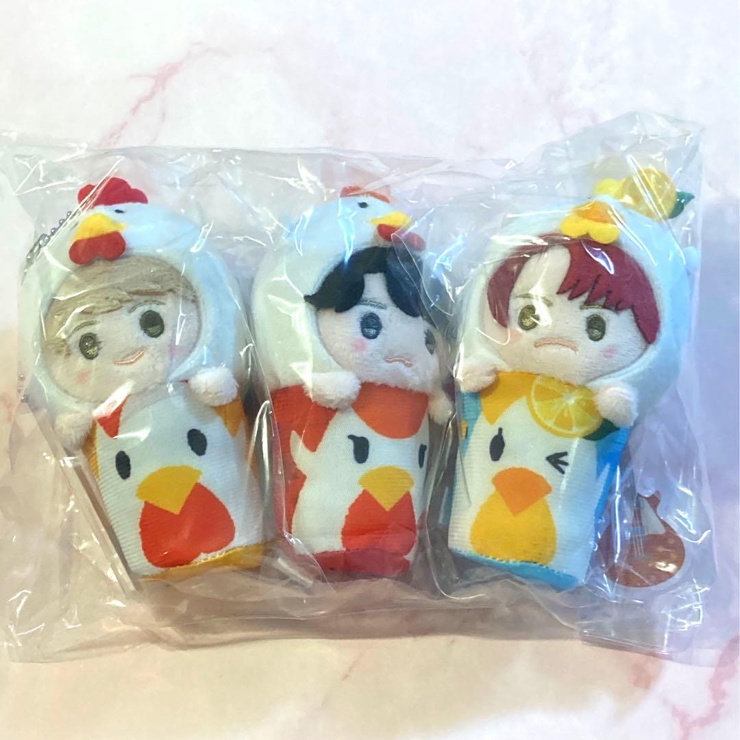 新品未開封】ミセス からあげクン ぬいぐるみキーチェーン 3種セット