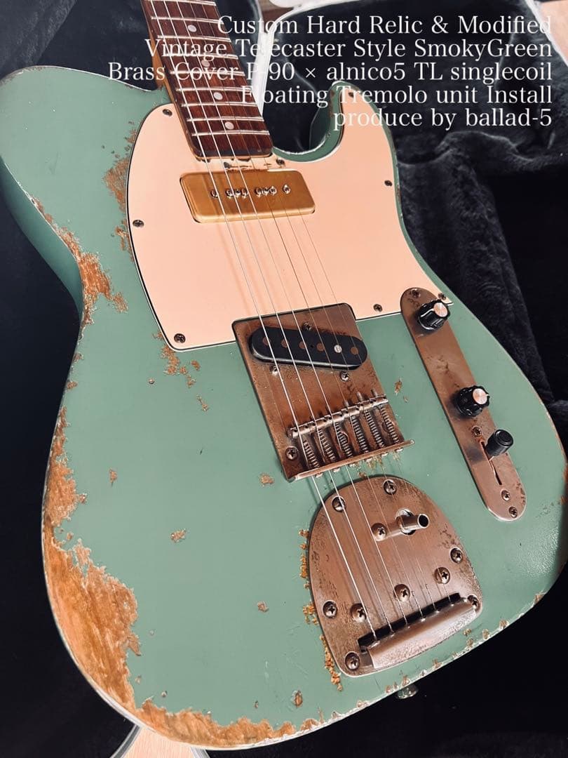 ハードレリックテレキャスタイプ/フローティングトレモロユニット搭載