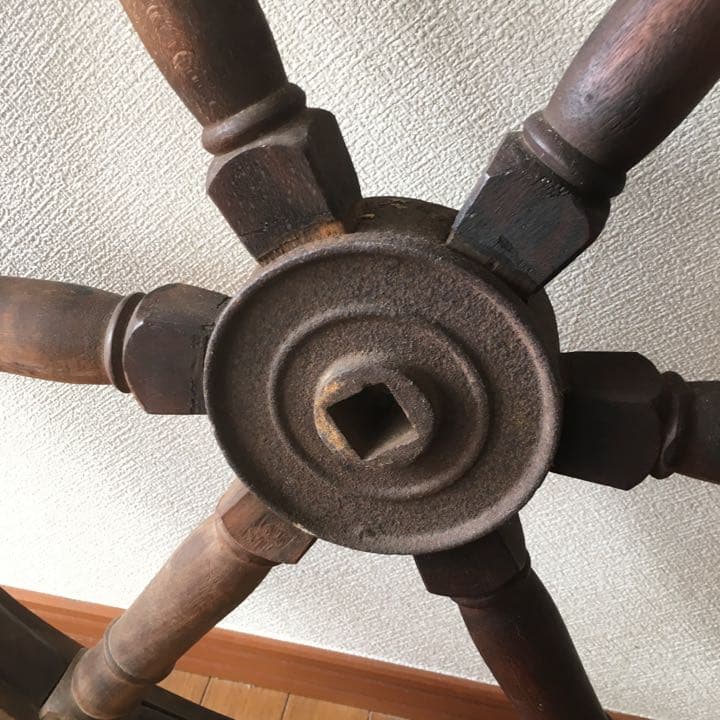 帆船の舵 楽天市場】海賊 オブジェ 舵 ＆ 碇 木製 かじ いかり 舵輪 船舵 錨