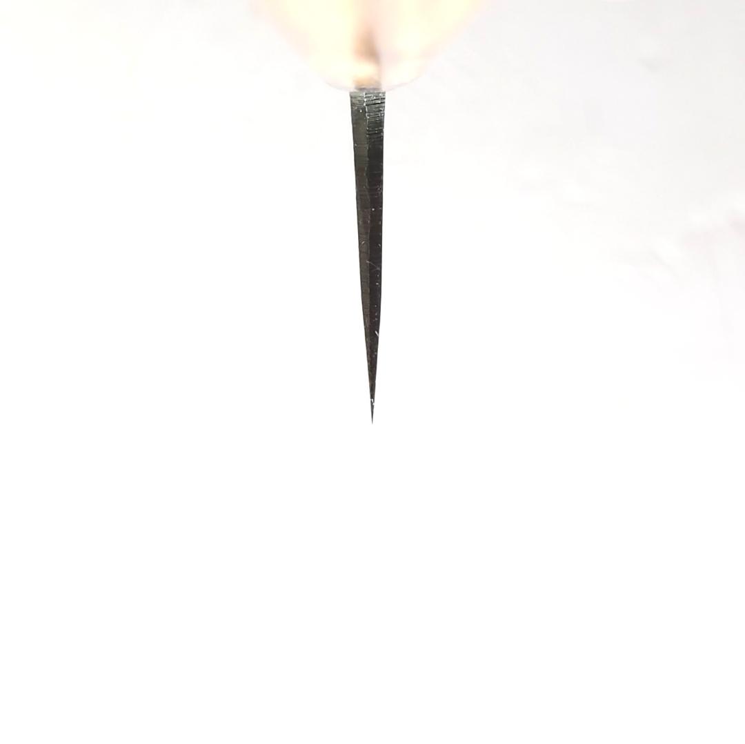 青紙2号 黒打 文化包丁 170㎜ G9396 ベリ柄 手作り 1点物 月光作