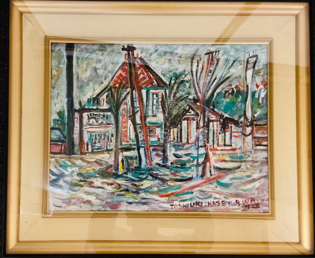 風景画 油彩画 縦約52cm x 横60cm 楽天市場】桜島 羽沢清水 サムホールサイズ油彩画（油絵）日本風景画