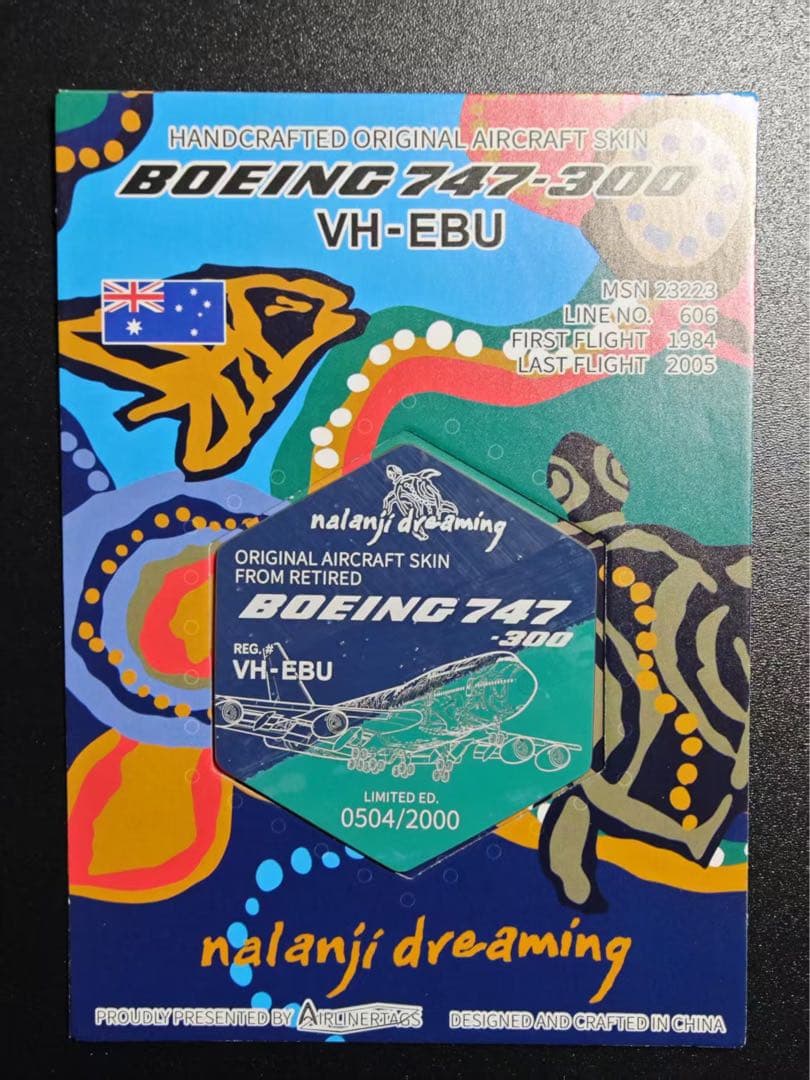 カンタス航空 Airlinertags B747-300 コンビ色 Sold Out】PLANETAGS B747 VH-OJP Qantas プレインタグス カンタス航空