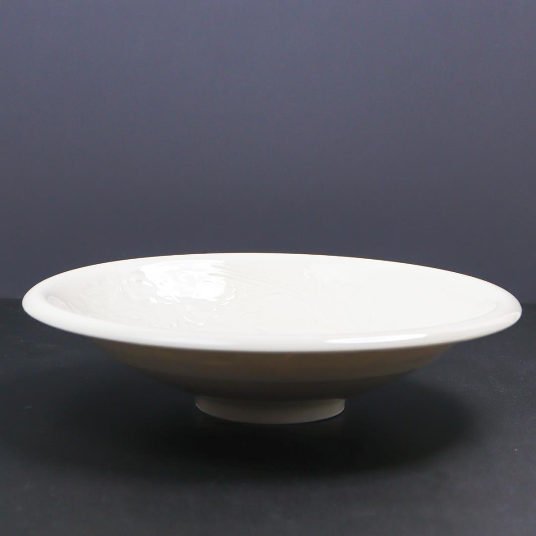 塚本快二 快山窯 白瓷 菓子鉢 25cm 白磁 共箱 美品 - メルカリ