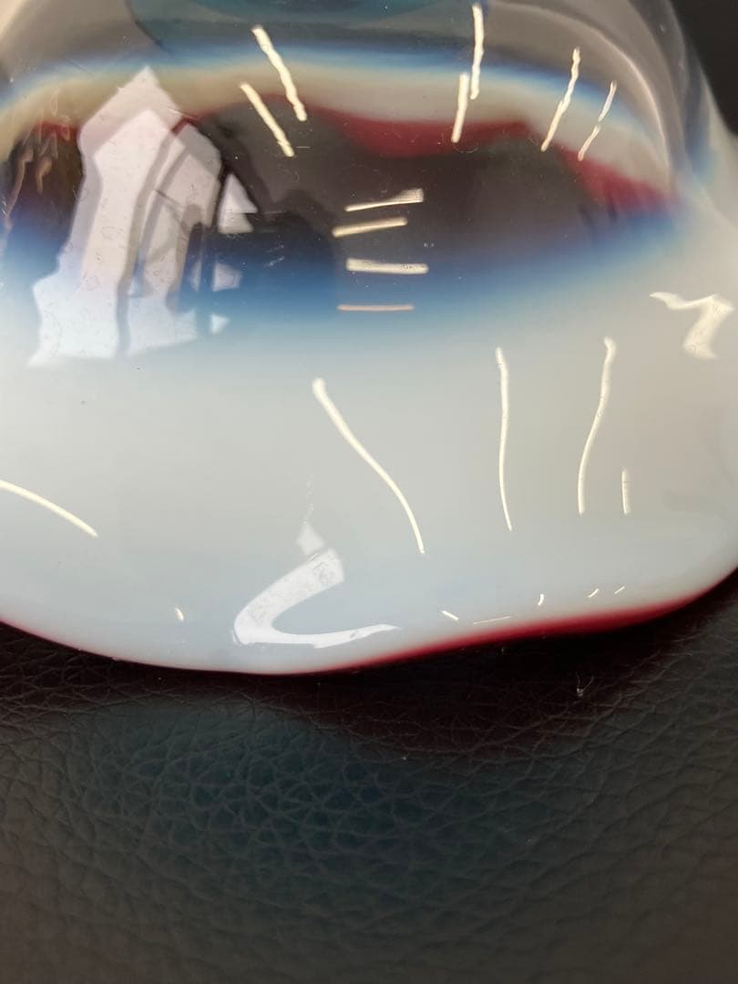 値下げ！大正モダン 氷コップ 和ガラス 三色 手吹き ガラス 乳白色