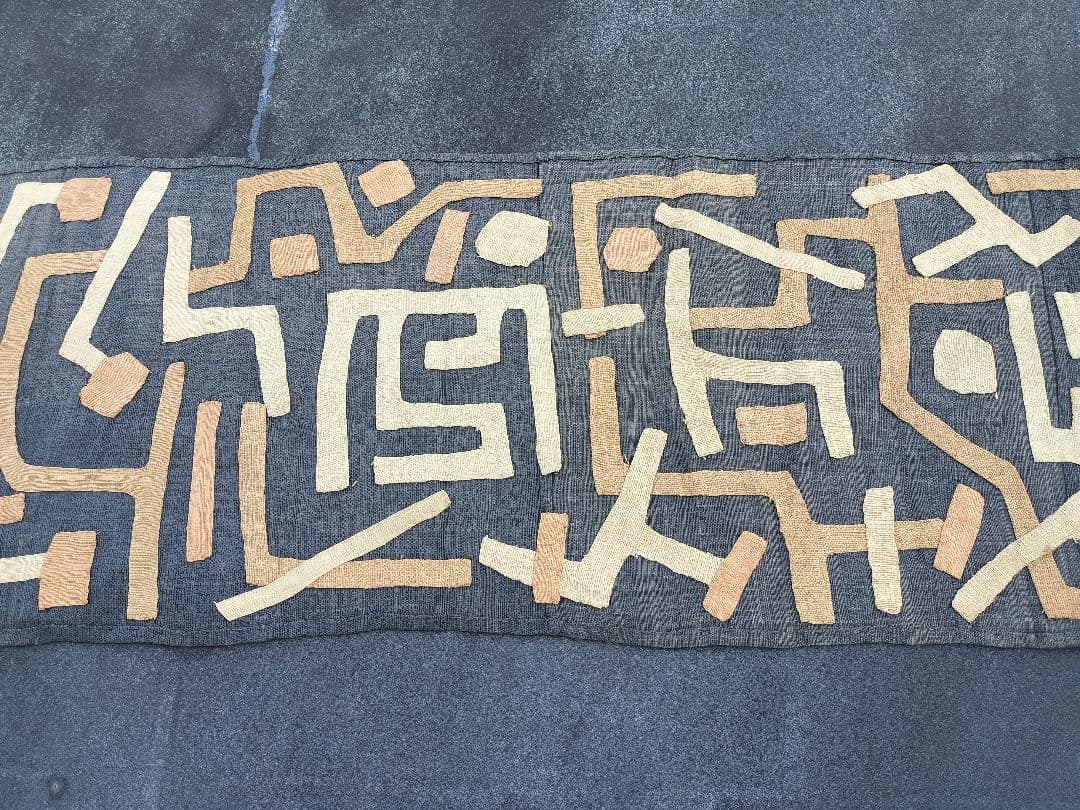 巨大　クバ布　アフリカ　民藝　3.3m