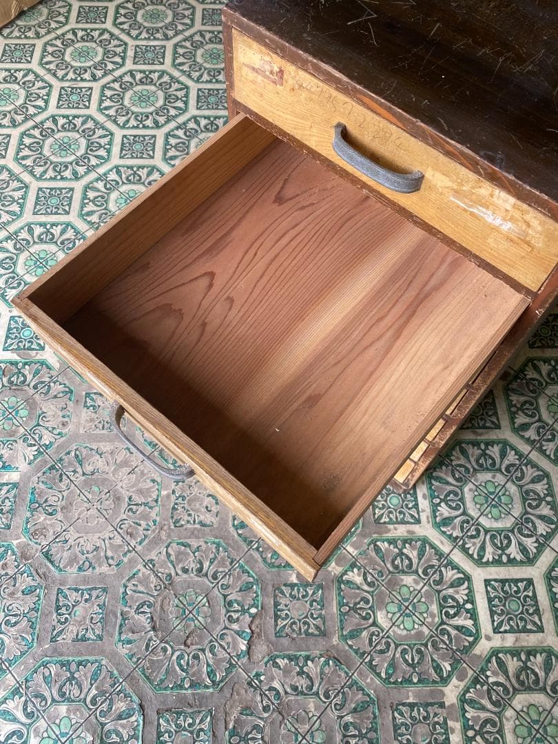 アンティーク 小抽斗 7杯 小引き出し 蚤の市 骨董 古家具 希少