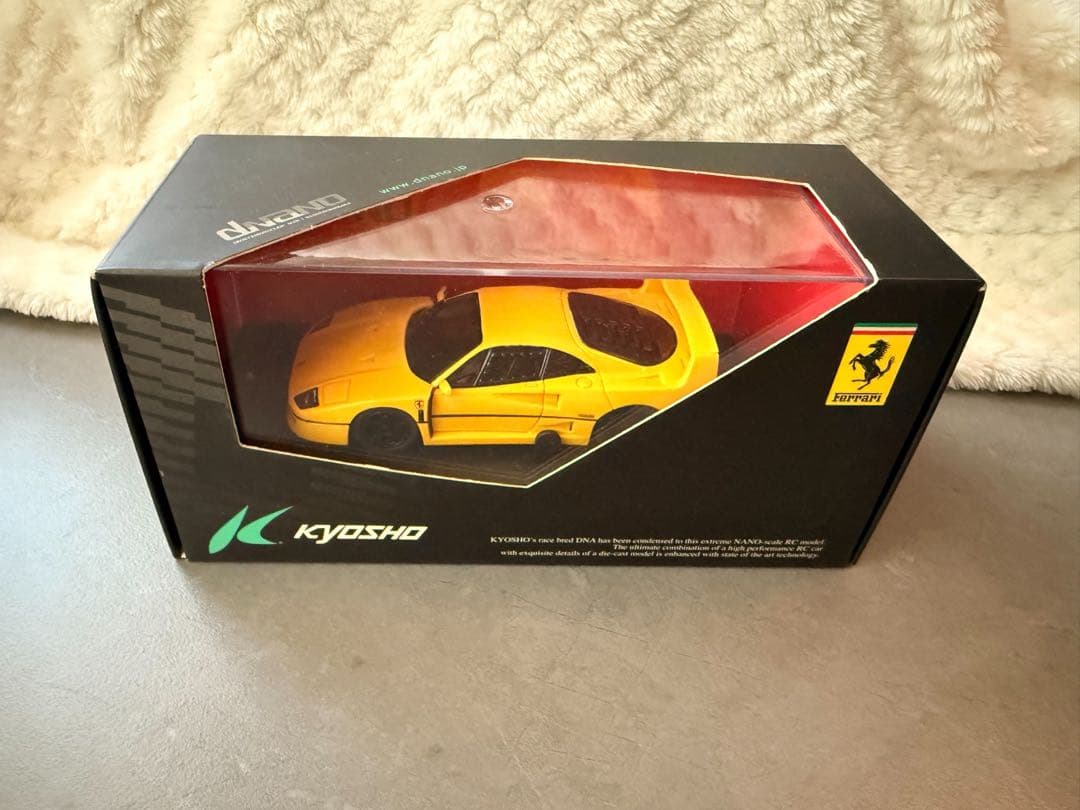 京商 KYOSHO dNANO フェラーリ F40 イエロー 京商 1/18 フェラーリ F40 イエロー