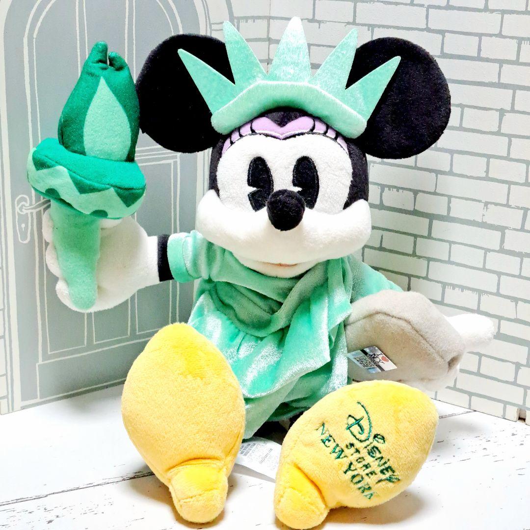ミニーマウス ぬいぐるみ 自由の女神像 アメリカ ニューヨーク