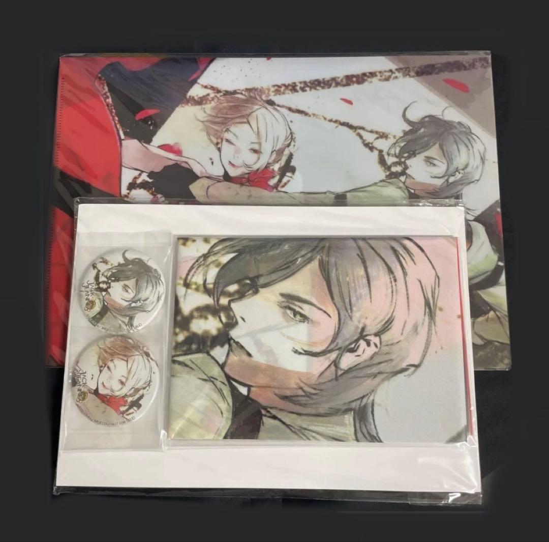 ジャックジャンヌ　アニメイト限定セット　クリアファイル　缶バッジ　高科更文　睦実 ジャックジャンヌ アニメイト限定セット クリアファイル 缶バッジ 高科