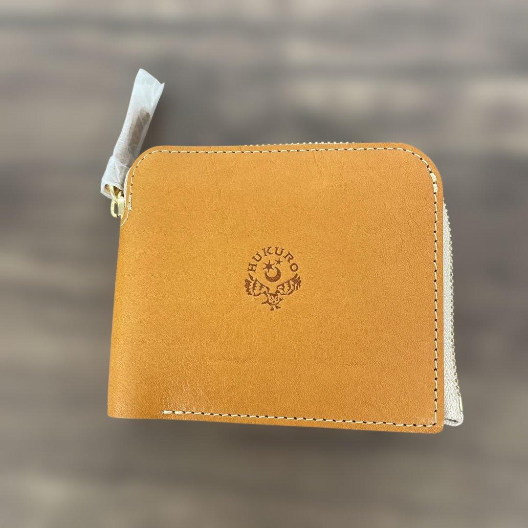 12636[HUKURO] 二つ折り 大きく開く小さな 財布 メンズ レディース HUKURO 二つ折り財布 大きく開く 小さな財布 メンズ 本革 栃木 レザー