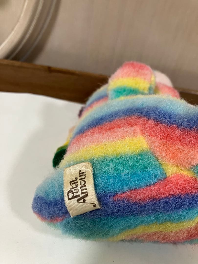 ごきげんザウルス レインボー プチ バンダイ ぬいぐるみ 当時物 - メルカリ