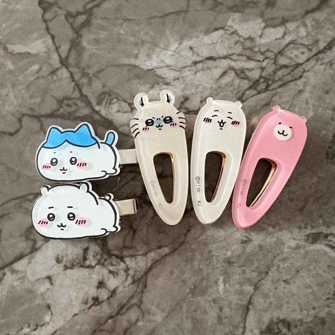 ちいかわ ヘアクリップ ピン 前髪 モモンガ ハチワレ くまさん
