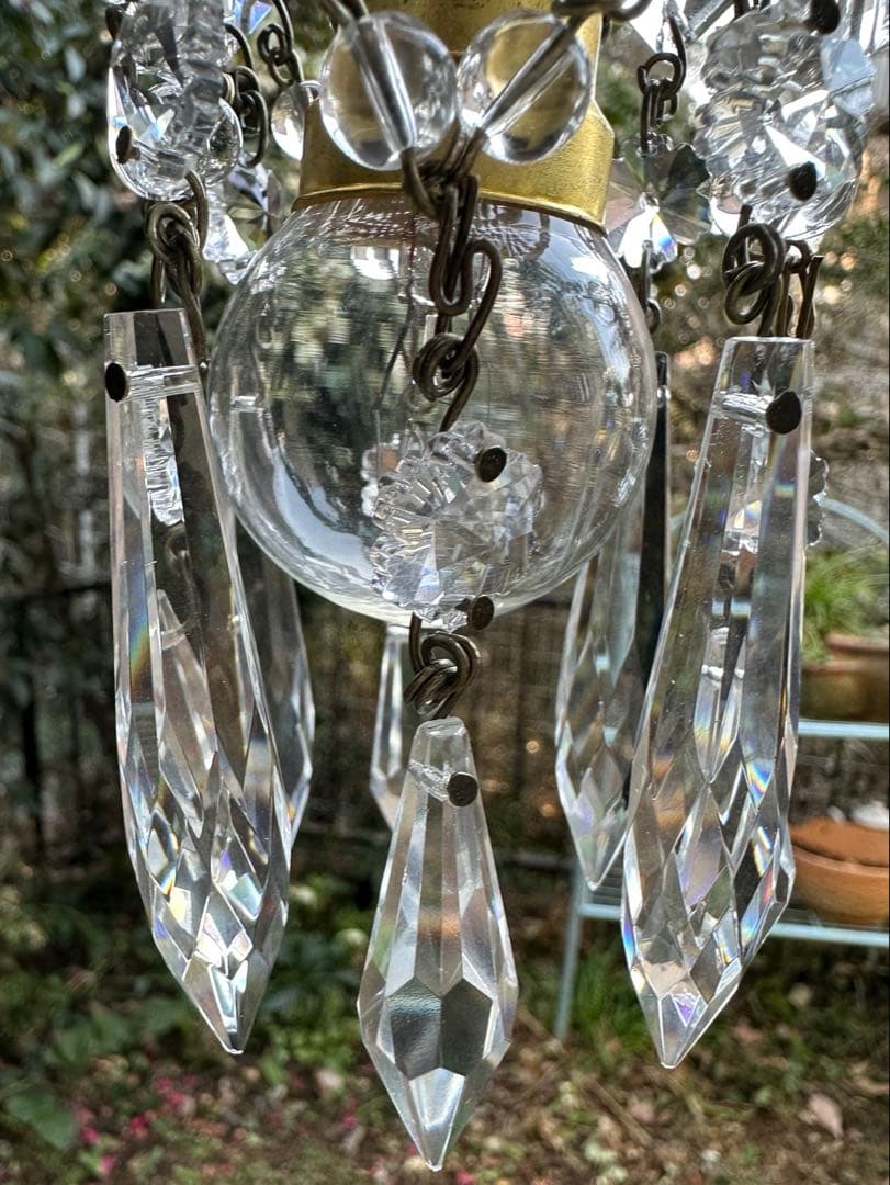 フランス アンティーク スノーフレークとアイシクルドロップの冬ミニ