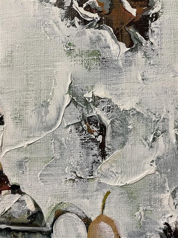 真作」竹内敏彦『写真機』 静物画油彩画額装サイン有りF6号